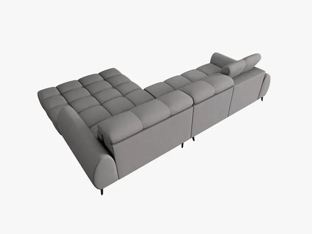 Coltar cu reglaj electric 5 locuri Alyse stofa L295 cm