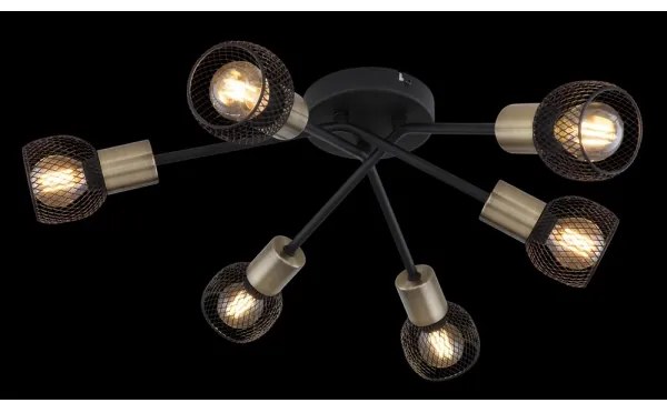 Lustră aplicată Globo 54028-6S FIASTRA 6xE14/40W/230V