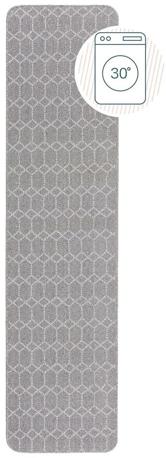 Covor tip traversă gri deschis lavabil 57x230 cm Argyll – Flair Rugs