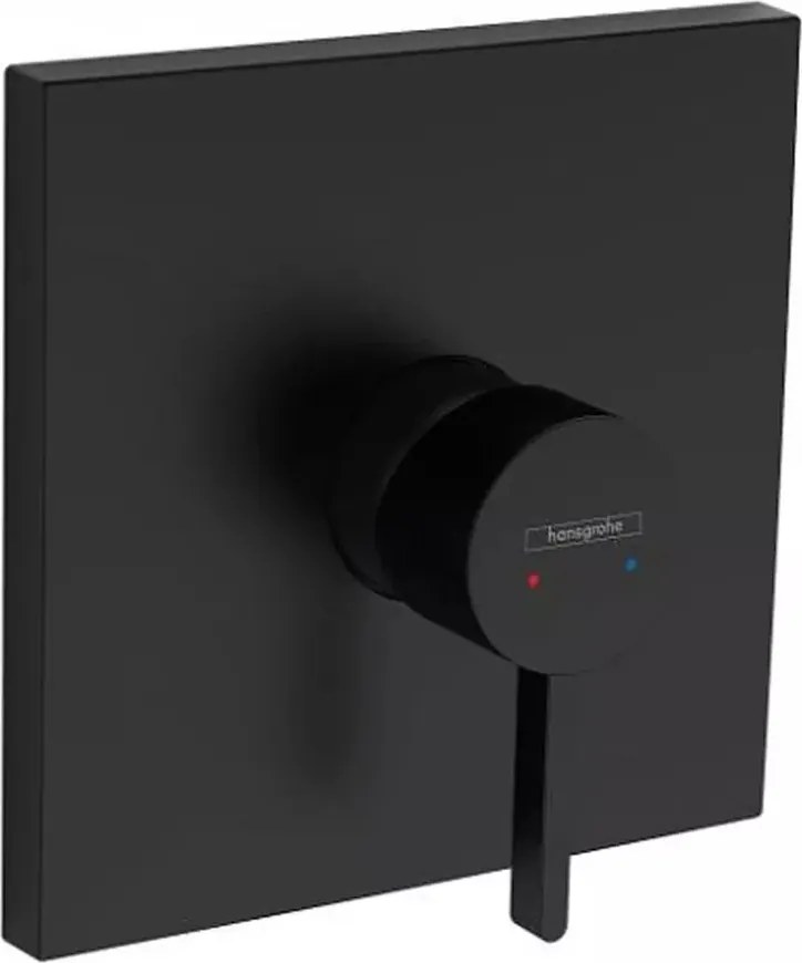 Baterie dus incastrata Hansgrohe Finoris negru mat fara corp incastrat