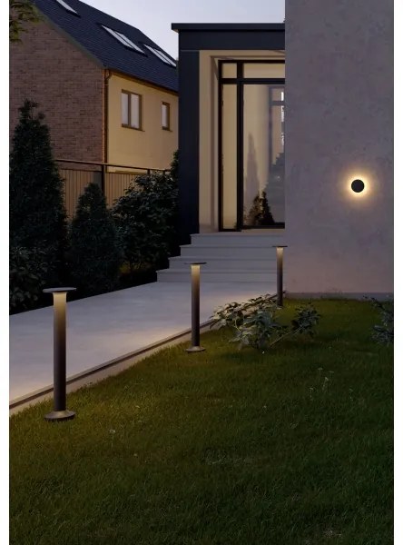 Redo 90369 - Aplica LED de exterior AURA, 8W, 230V, 3000K, IP65, antracit