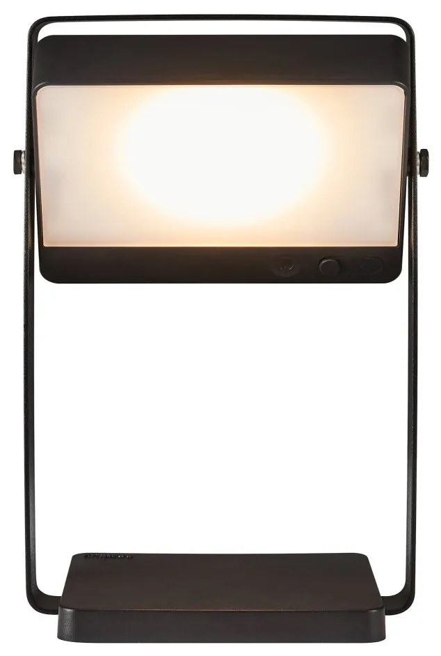Lampa solara LED portabila IP44 Saulio negru
