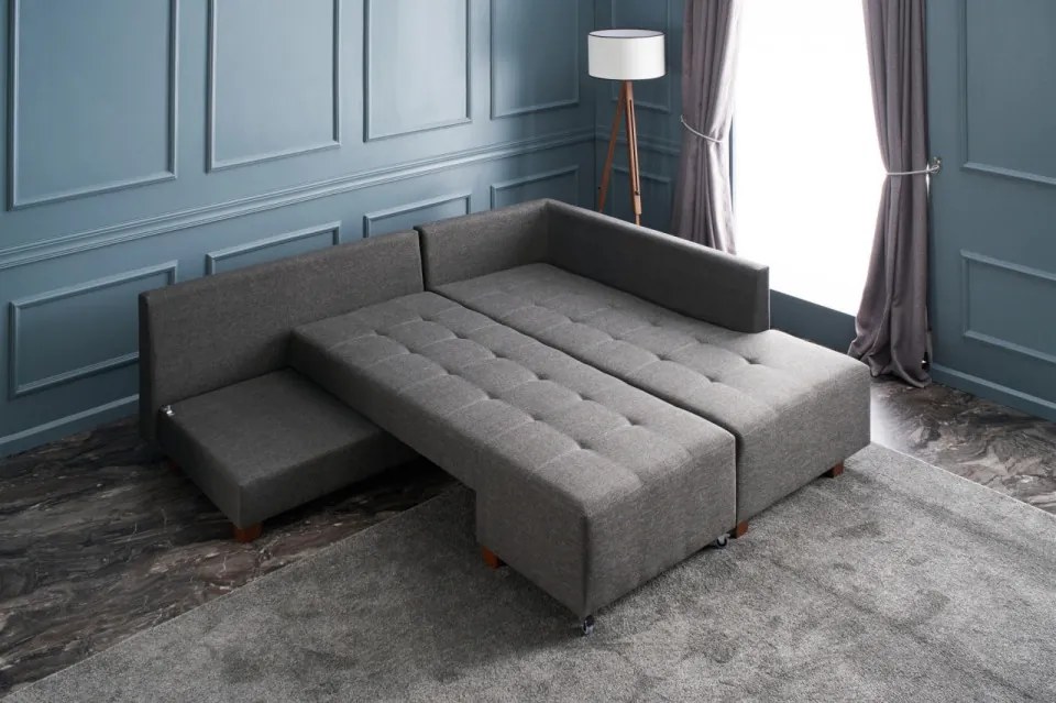Coltar Extensibil Manama Corner Sofa Bed Right, Antracit