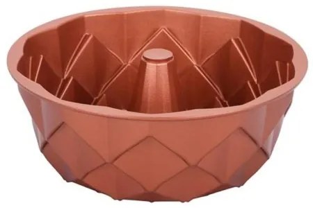 Formă KITCHISIMO pentru guguluf, 24 cm, model diamant, cupru