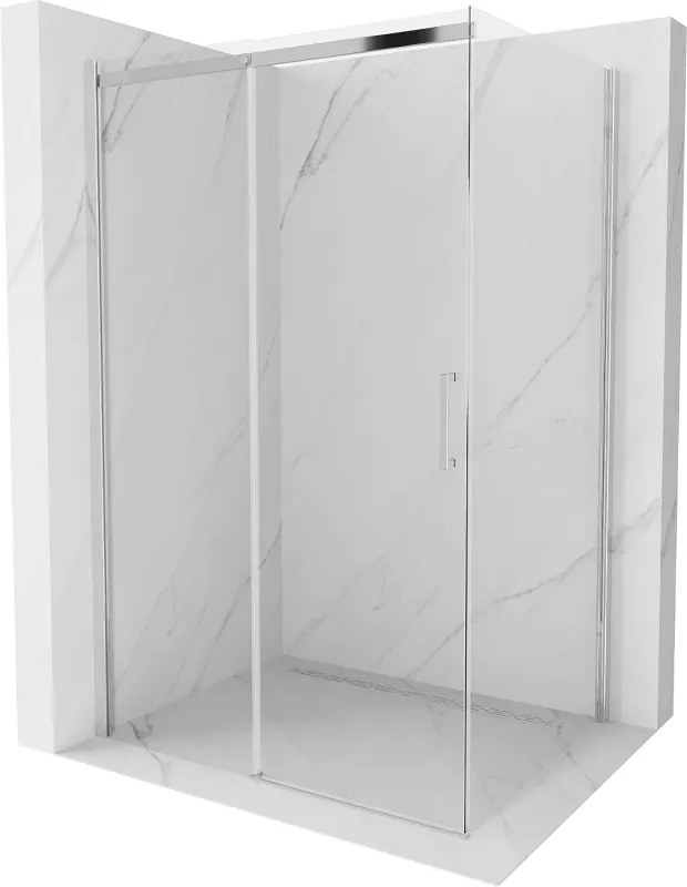 Mexen Omega cabină de duș glisantă 100 x 70 cm, transparent, crom - 825-100-070-01-00
