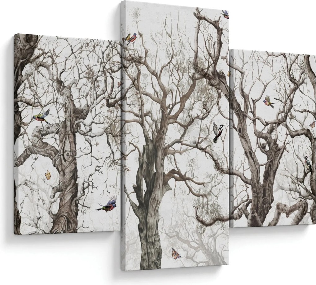 Tablou - Model de pădure, desen (90x60 cm)