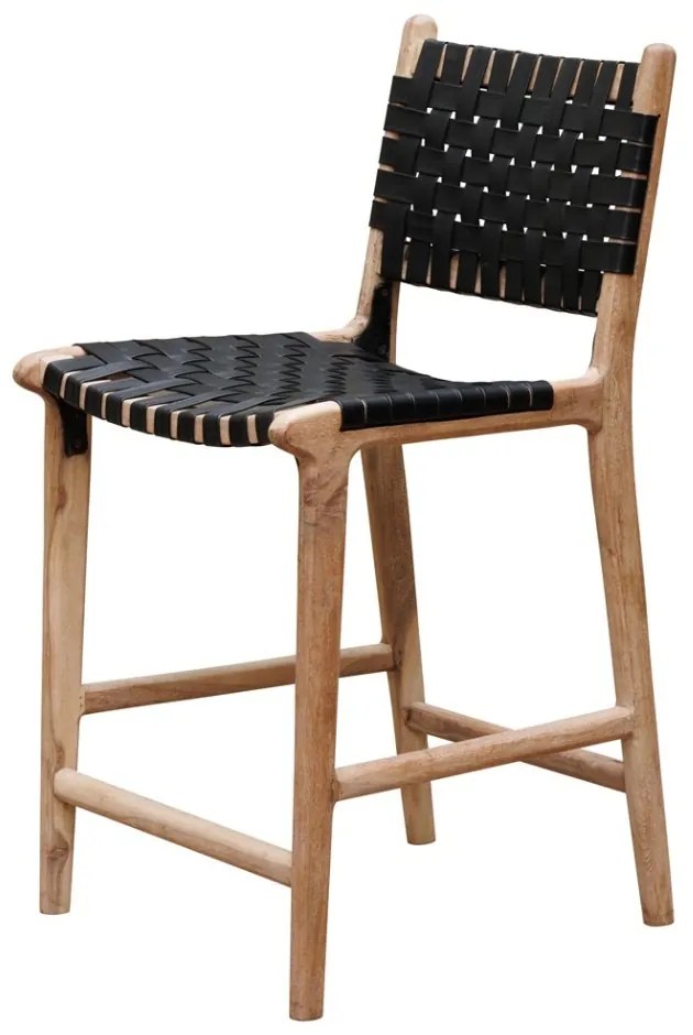 Scaun de bar, din piele naturala, Mixing
