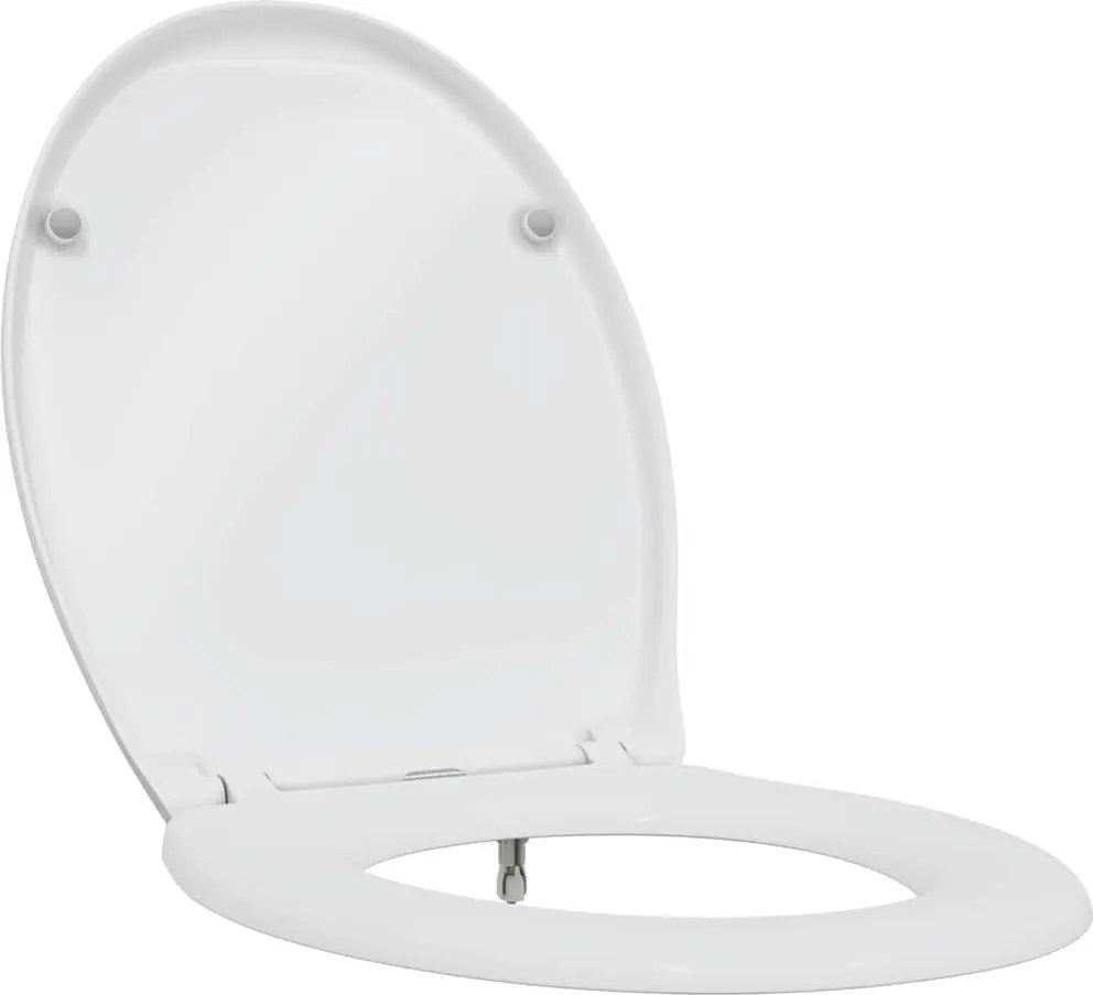 vidaXL Capacul de toaletă Alb 47 x 37 x 4 cm Duroplast