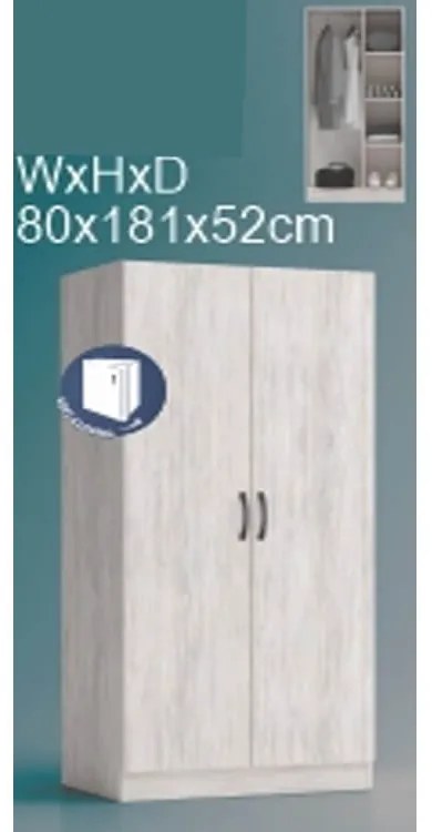 Dormitor GLOBAL3721 - stejar blanco