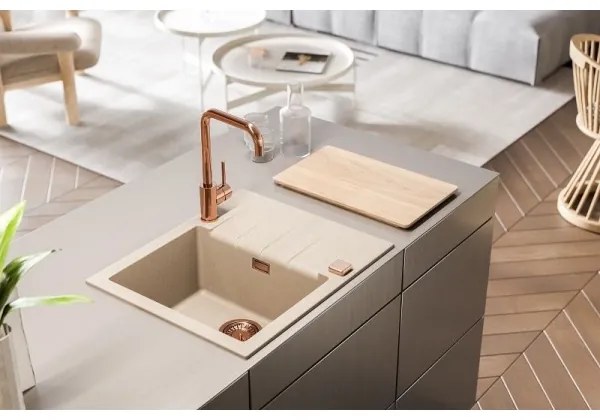 Chiuvetă de bucătărie ALVEUS 1132017 CADIT 59x50 cm alb