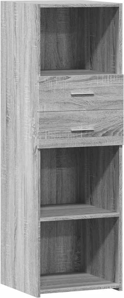 vidaXL Dulap înalt, gri sonoma, 40x42,5x124 cm, lemn prelucrat