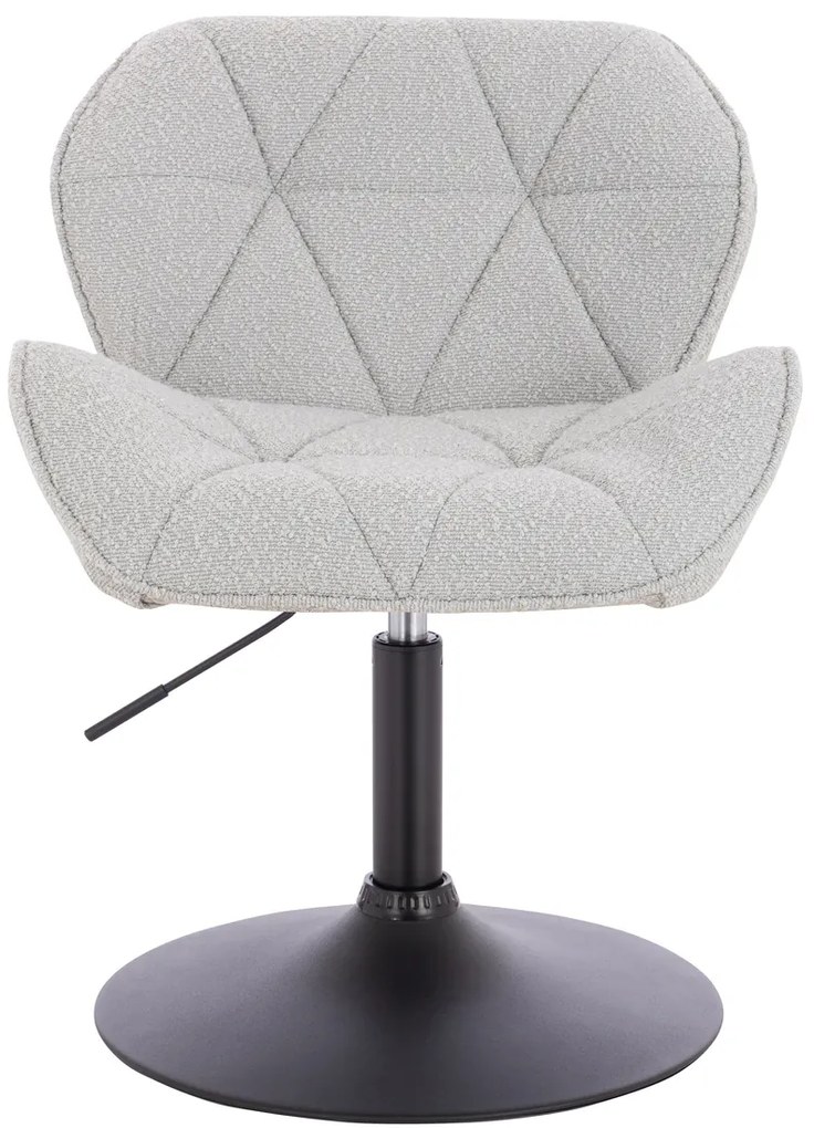HR111N Scaun Gri Boucle cu Bază Neagră