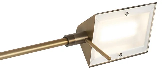 Lampa de podea de design bronz, incluzând LED cu dimmer tactil - Notia