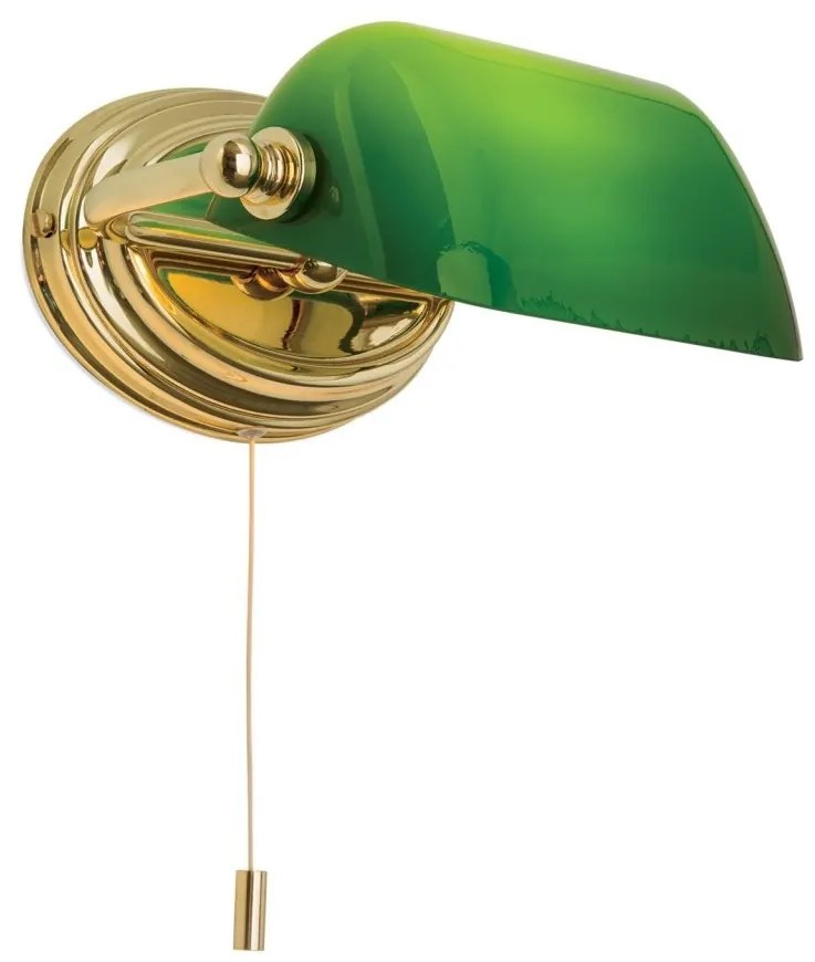 Aplica de perete stil clasic HARVARD alama/verde