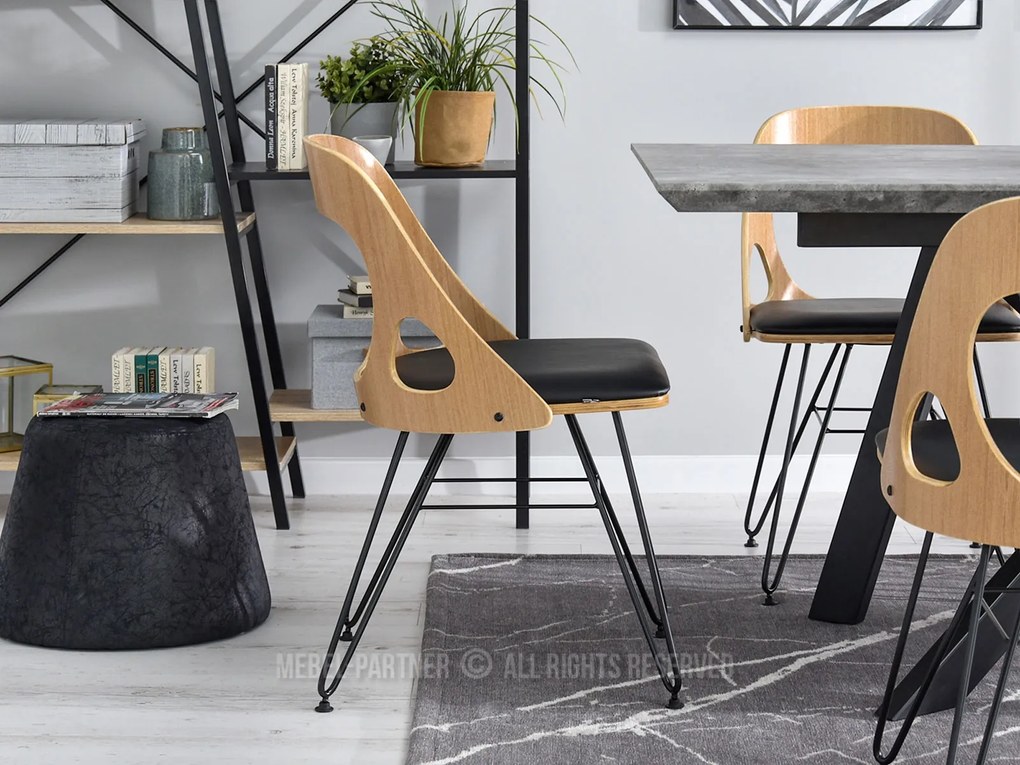 Scaun Alik (stejar negru + negru). 1110879