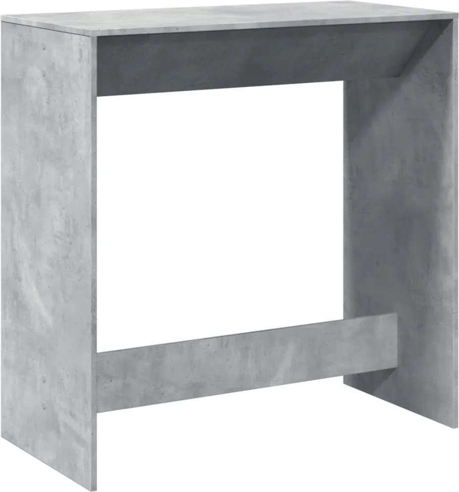 vidaXL Masă de bar, gri beton, 102x50x103,5 cm, lemn prelucrat