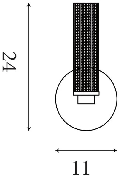 Searchlight 10371SB - Aplica LED dimabilă pentru baie ABERDEEN LED/7W/230V IP44 alamă