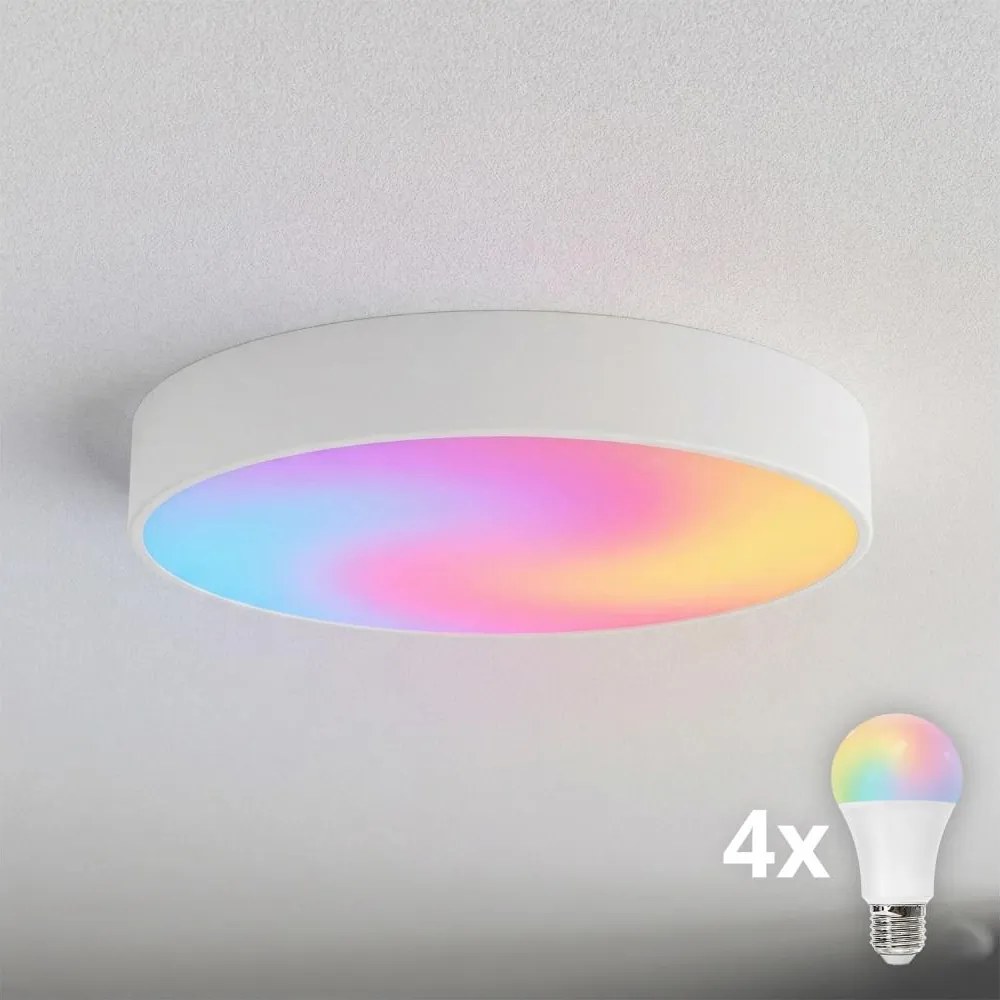 BRILAGI - Plafonieră LED RGBW reglabilă CLARE 4xE27/12W/230V Wi‑Fi albă