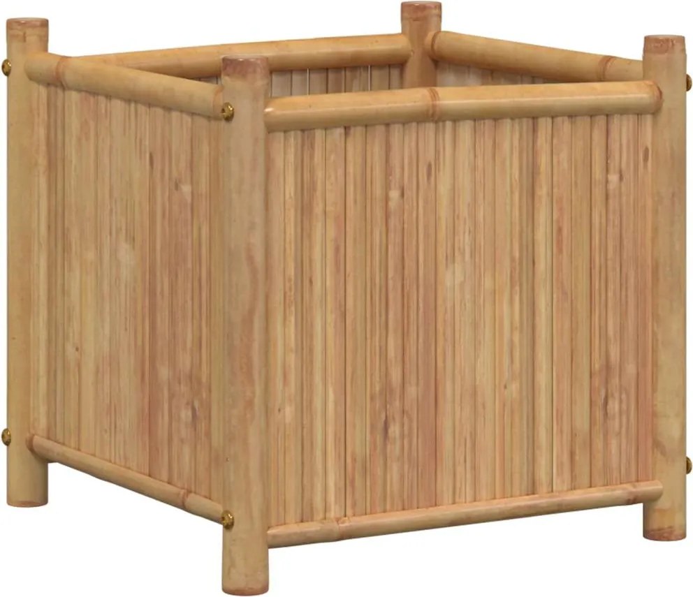 vidaXL Jardinieră, 40x40x40 cm, bambus