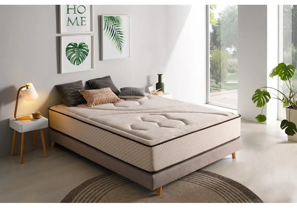 Saltea fermă/mediu-fermă din spumă reversibilă/termoregulatoare 140x200 cm Tempus Gold – Moonia