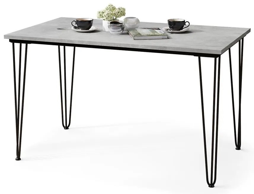 Masă de dining HALIJA beton gri