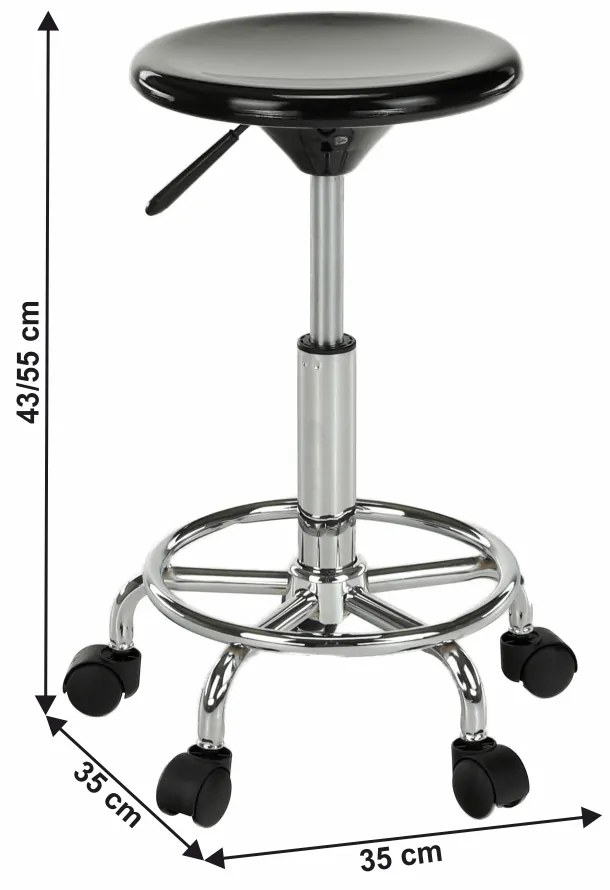 Scaun tip bar Mabilla 3 (negru). 1034669