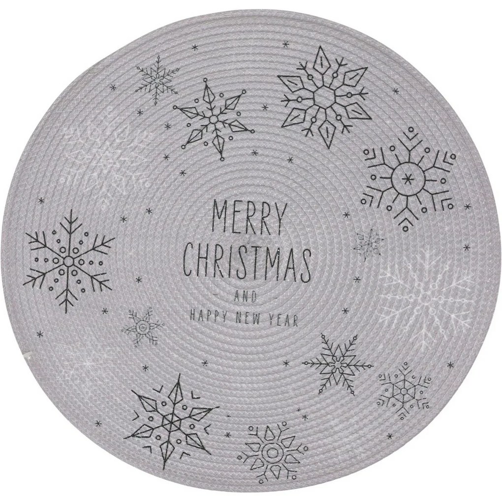 Suport farfurie de Crăciun Merry Christmas, 38 cm