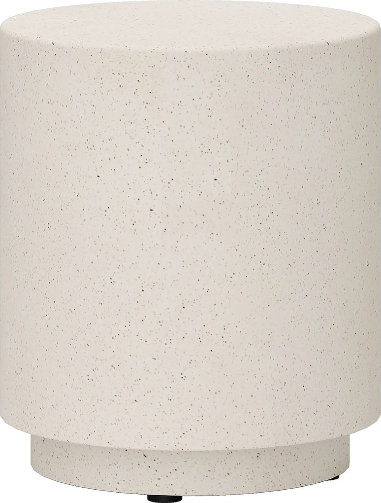 HOMCOM Masă laterală cu aspect beton 37 cm x 37 cm x 43 cm Pulbere anorganică de minereu Gri | Aosom Romania