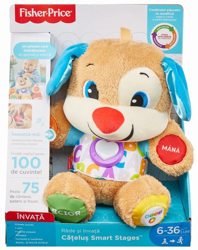 Catelusul vorbitor si educativ limba romana fisher price