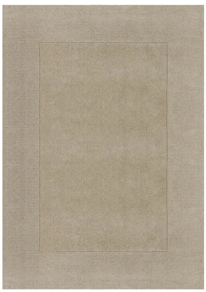 Covor Textured Border, Flair Rugs, 200x290 cm, lana, natural