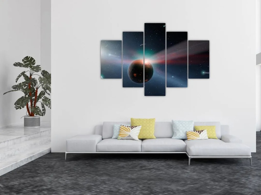 Tablou cu planetă mică (150x105 cm)