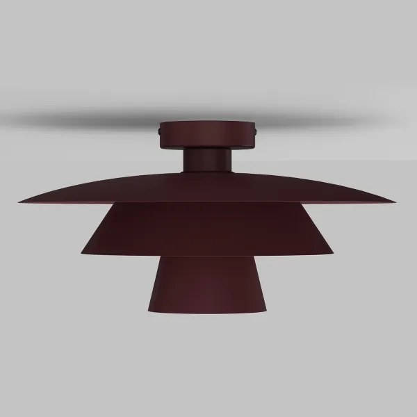 Plafonieră PLATO 1xE27/15W/230V Ø 32 cm burgundiu
