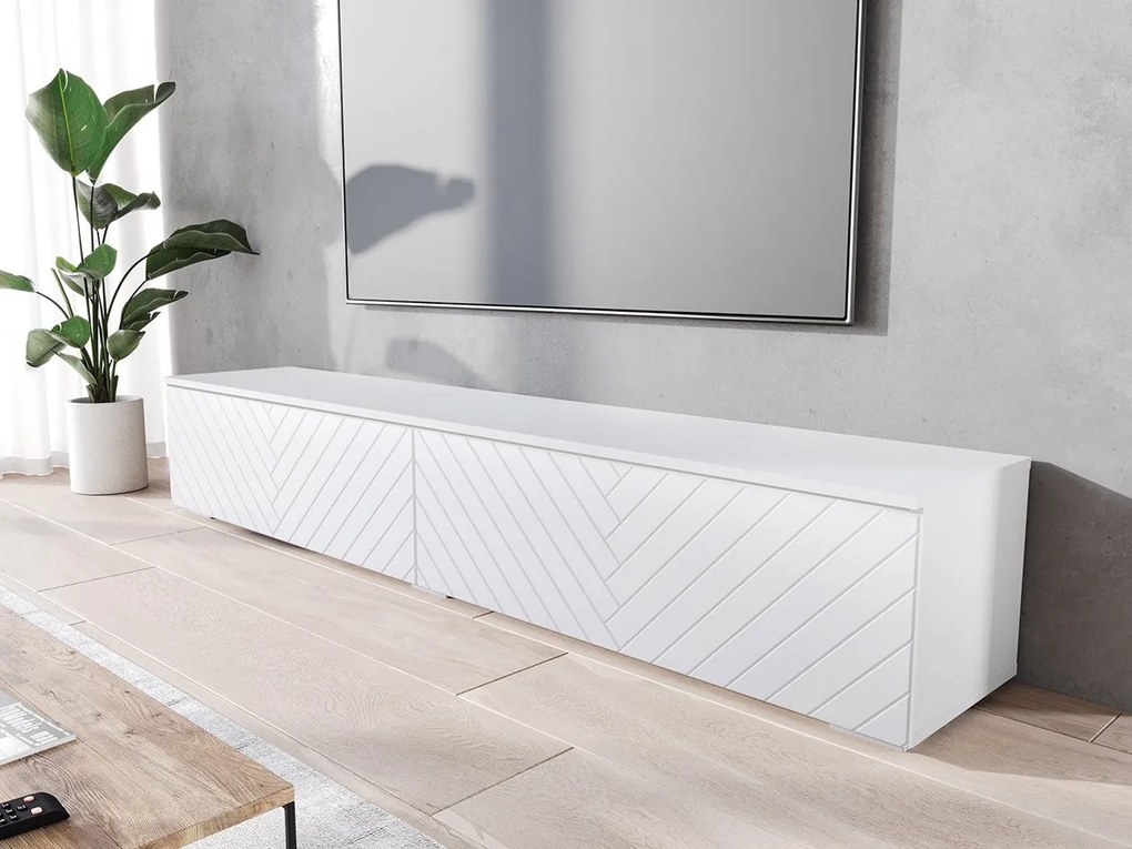 Dulap TV Dlana 180 MDF (Alb + Alb ) . 1106205