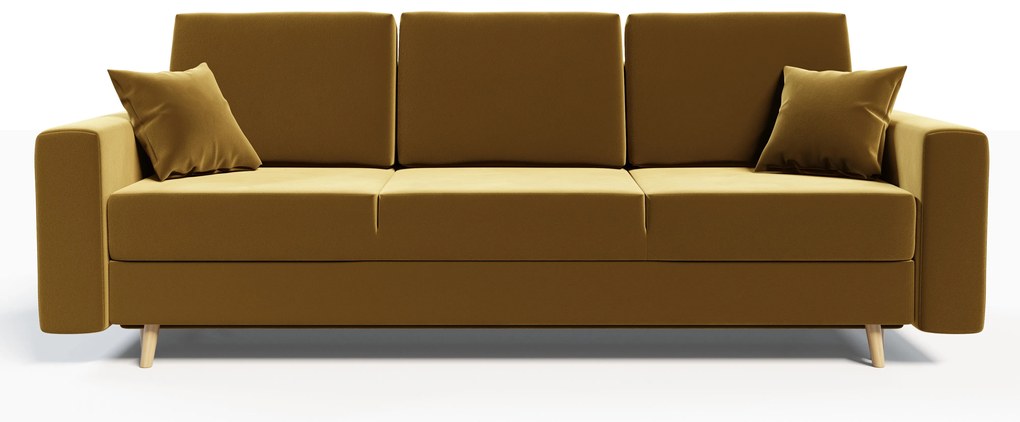 Canapea extensibilă Kineton (galben). 1007751