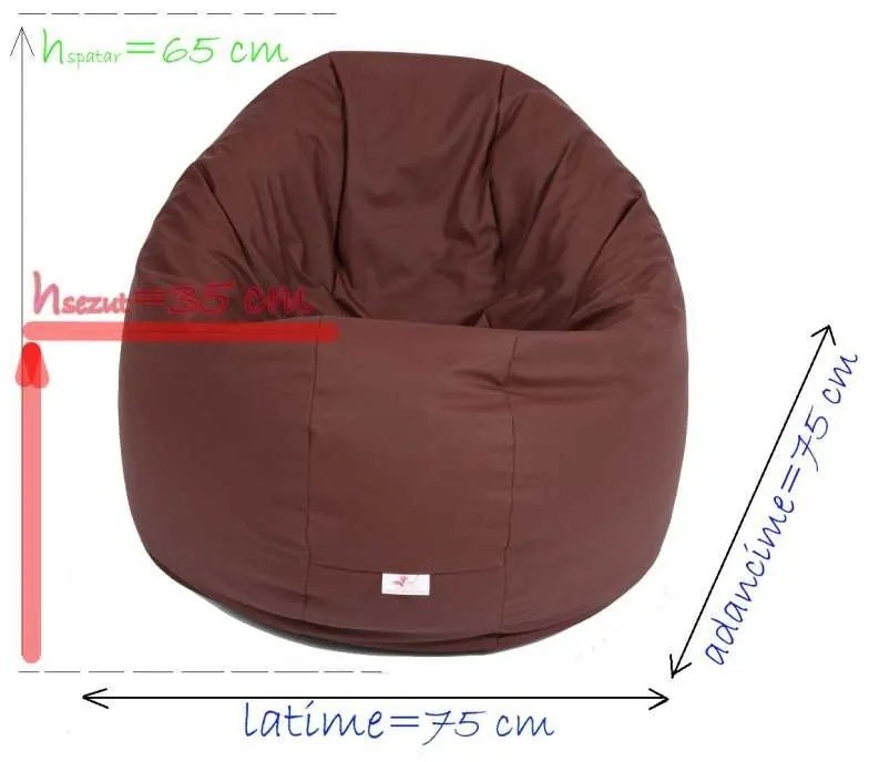 Fotoliu Relaxo XL , Material Piele ecologica - Turcoaz