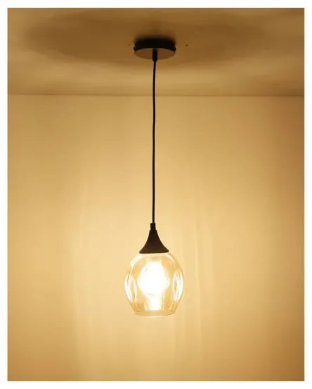 Lustră pe cablu ASPA 1xE27/40W/230V neagră