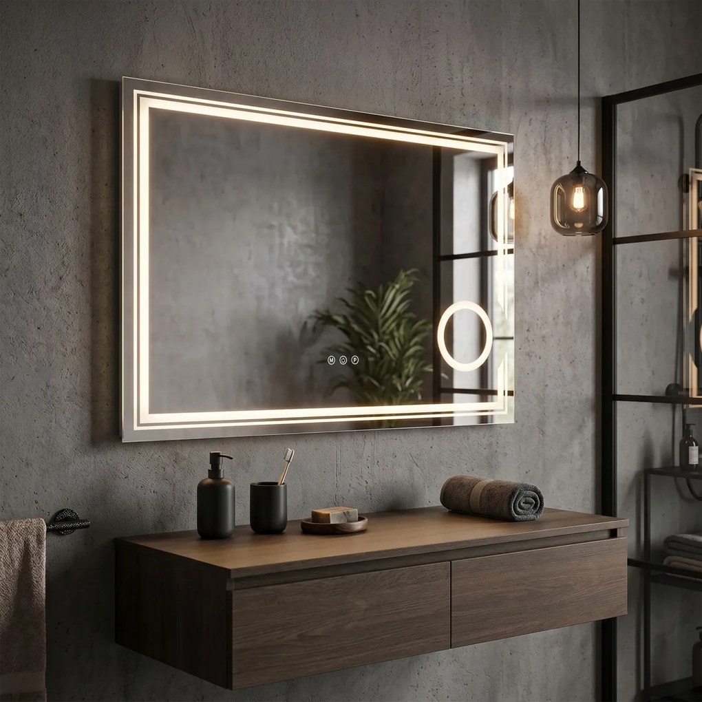 Oglindă LED 80x60cm HAVEN