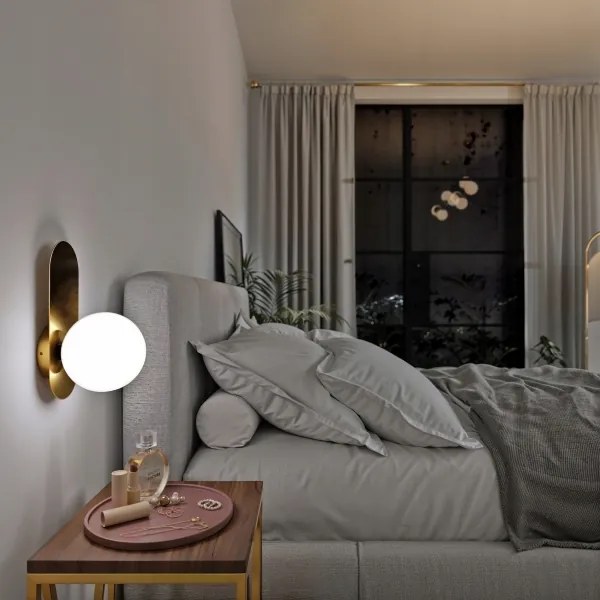 Aplica de perete 1xE27/40W/230V auriu/alb