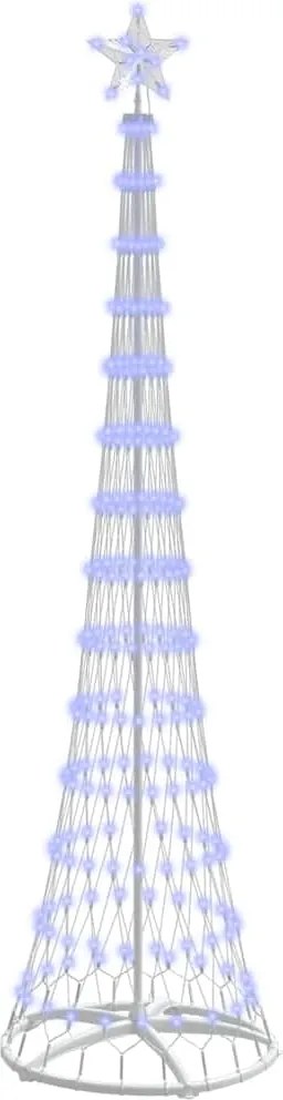 vidaXL Brad de Crăciun LED cu 290 LED albastru 70 x 70 x 250 cm Metal