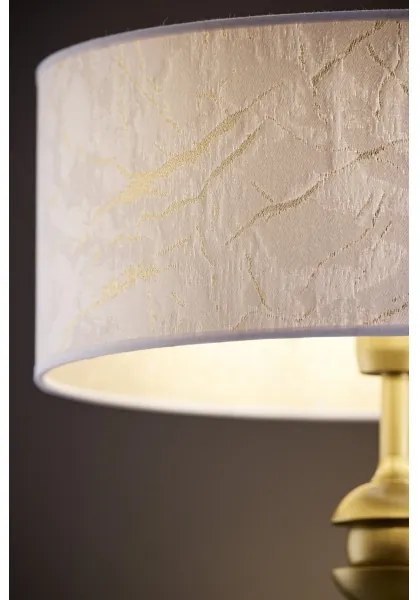 Jupiter 2112 - Lampă de masă KASZMIR 1xE27/15W/230V alb/auriu, decor marmură