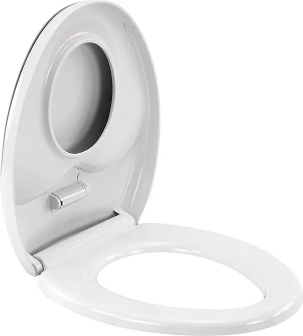 Rion Soft Close 2-in-1 scaun WC cu reductor plastic alb