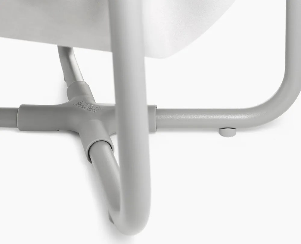 Coș de rufe gri deschis din material textil 50 l Duo – Joseph Joseph