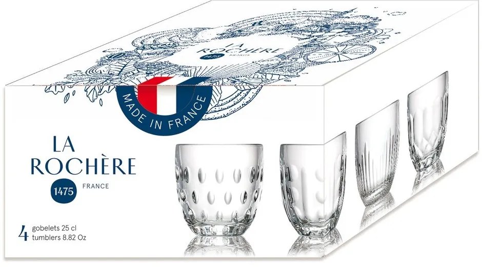 Pahare 4 buc. 220 ml Troquet – La Rochére