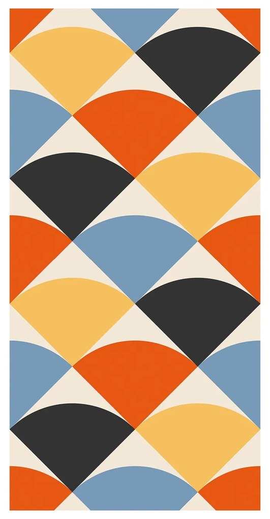 Tapet - Abstracție geometrică colorată III.