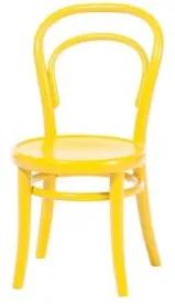 Scaun pentru copii din lemn de fag Petit Yellow