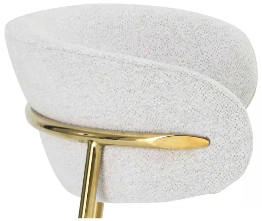 Scaun de bucătărie Sally III, crem / auriu
