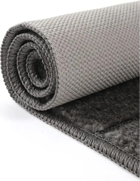 Covorașe de baie gri-antracit 2 buc. 50x80 cm Yeni Cizgli – Foutastic