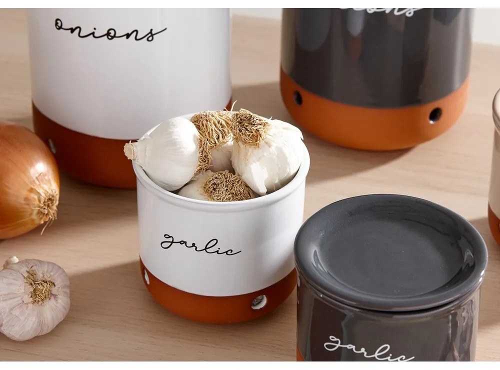 Recipient din teracotă pentru ceapă și usturoi Eco – Ladelle