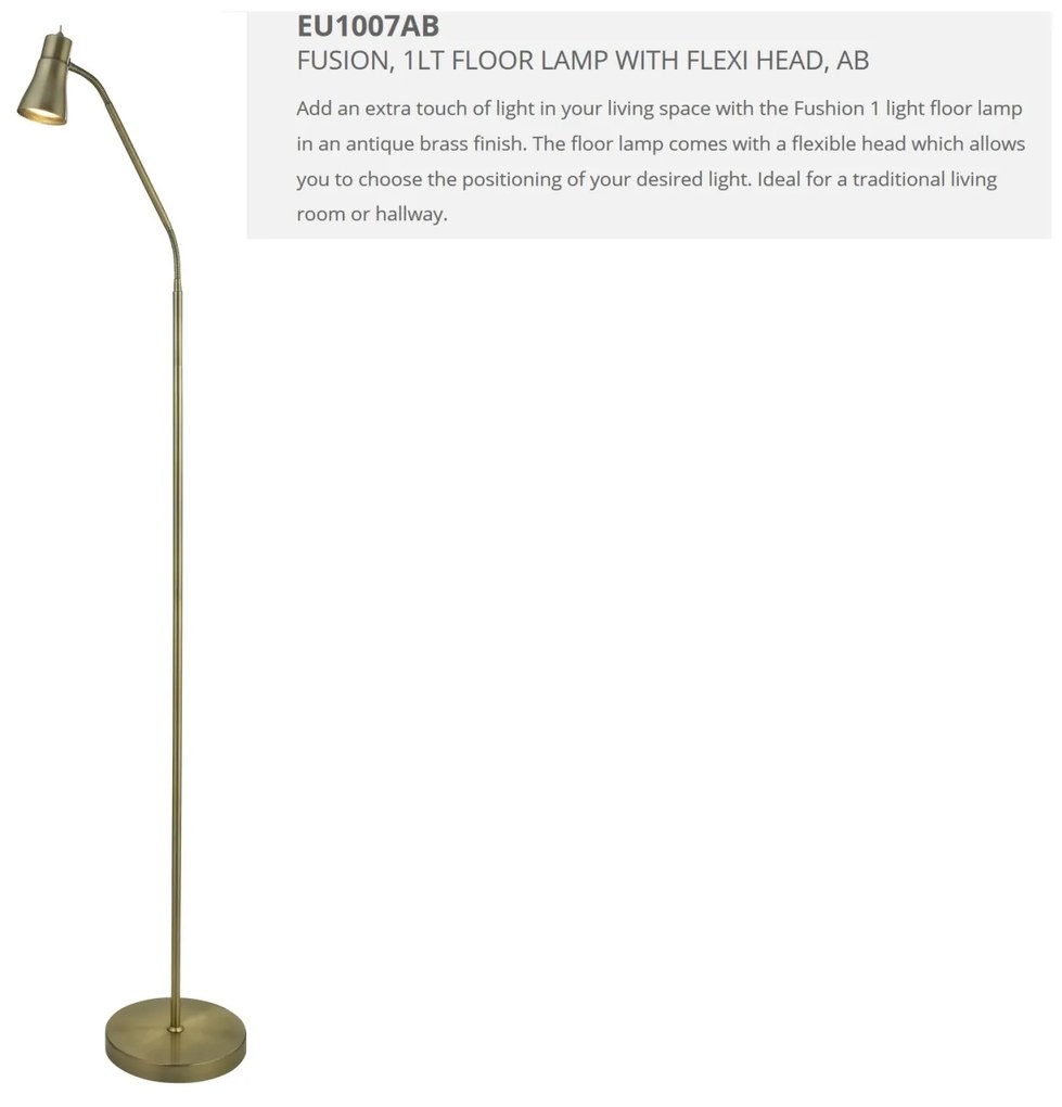 Lampadar modern directionabil design minimalist Fusion EU1007AB SRT