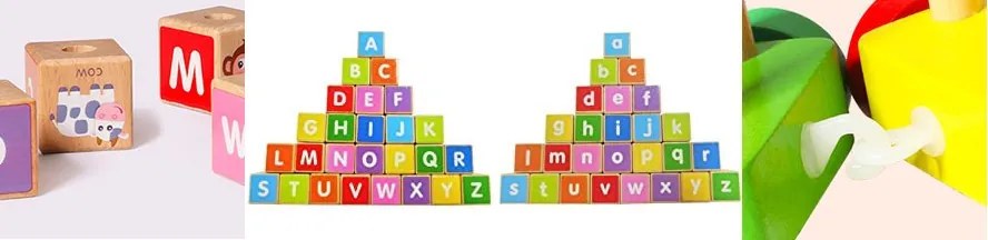 Favonat blocuri de construcție educaționale cu alfabet